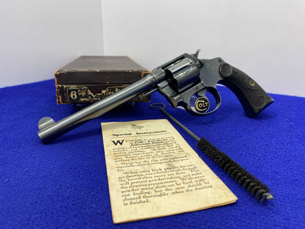 1922 Colt Police Positive .38 Colt NP Blue 6" *COLLECTIBLE FIRST ISSUE* 1922 Colt Police Positive .38 Colt NP Blue 6" *COLLECTIBLE FIRST ISSUE*