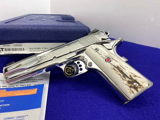 Colt Delta Elite MKIV 10mm 5" *ABSOLUTELY GORGEOUS BRIGHT STAINLESS FINISH* Colt Delta Elite MKIV 10mm 5" *ABSOLUTELY GORGEOUS BRIGHT STAINLESS FINISH*