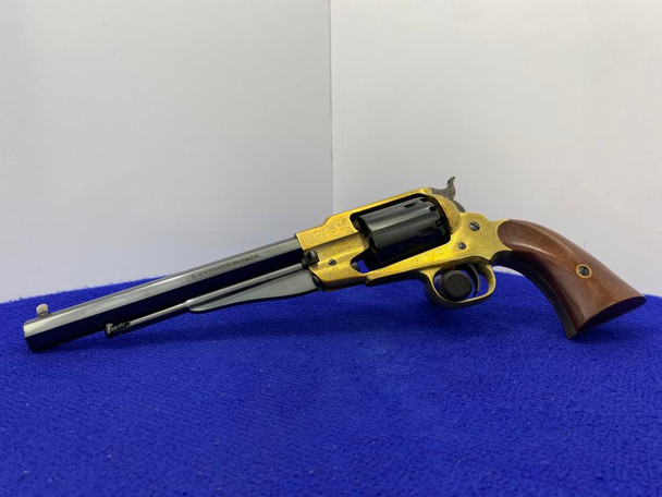 2021 Pietta 1858 Remington .44 Brass 8" *STUNNING SCROLL ENGRAVED ARTWORK* 2021 Pietta 1858 Remington .44 Brass 8" *STUNNING SCROLL ENGRAVED ARTWORK*