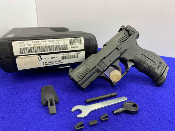 2010 Walther P22 .22 LR Black 3.42" *COMPACT CONCEALED CARRY PISTOL* 2010 Walther P22 .22 LR Black 3.42" *COMPACT CONCEALED CARRY PISTOL*