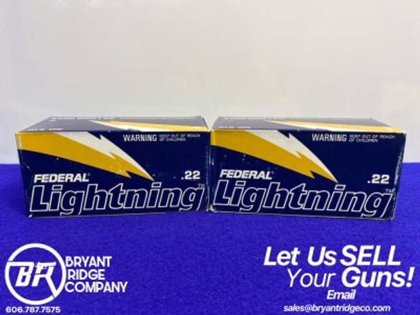 Federal Lightning .22 Long Rifle 1,000Rds *DEPENDABLE AMMUNITION LOT*