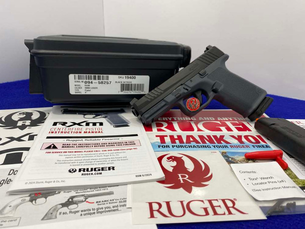 2025 Ruger RXM 9mm Black 4" *STEALTH GRAY MAGPUL ENHANCED HANDGUN GRIP*