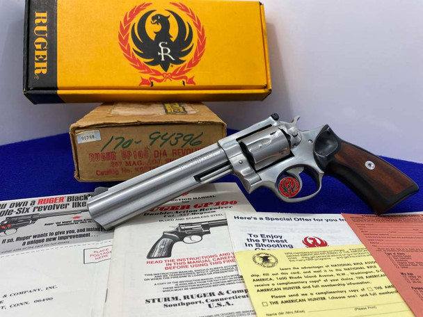 1988 Ruger GP100 .357 Mag SS 6" *WIDELY REGARDED DOUBLE-ACTION REVOLVER*