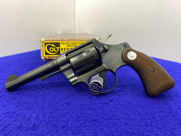 1964 Colt Police Positive Special .38spl Blue 4" *POST WAR - THIRD ISSUE*