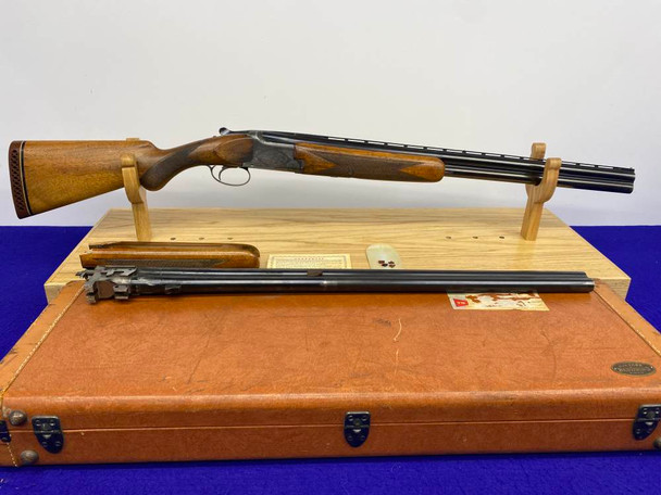 1958 Browning Superposed Lightning 12 Ga Blue *HEAD-TURNING TWO BARREL SET*