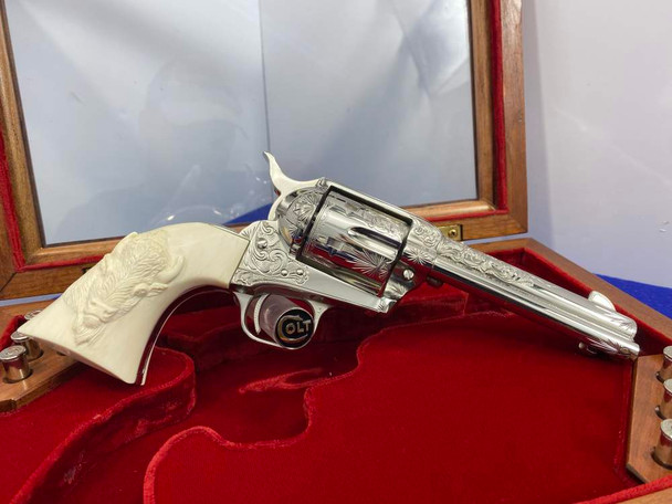 Colt Single Action Army - MASTER SCROLL ENGRAVED- Amazing Hand Carved Ivory