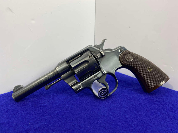 1942 Colt Commando .38 Spl Blued 4" *BEAUTIFUL RESTORED VINTAGE REVOLVER*