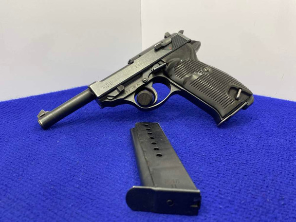 1945 Walther "ac" P.38 9mm Blue 4 7/8" *COLLECTIBLE EAST GERMAN STAMPED*