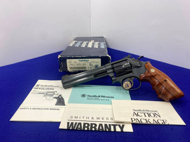 Smith Wesson 17-6 .22 LR Blue 6" *ULTRA RARE FACTORY FULL LUG w/ COMBATS*