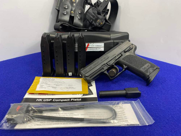 H&K USP Compact 3.58" Black Steel .357 Sig *FACTORY CASE AND ALL CONTENTS*