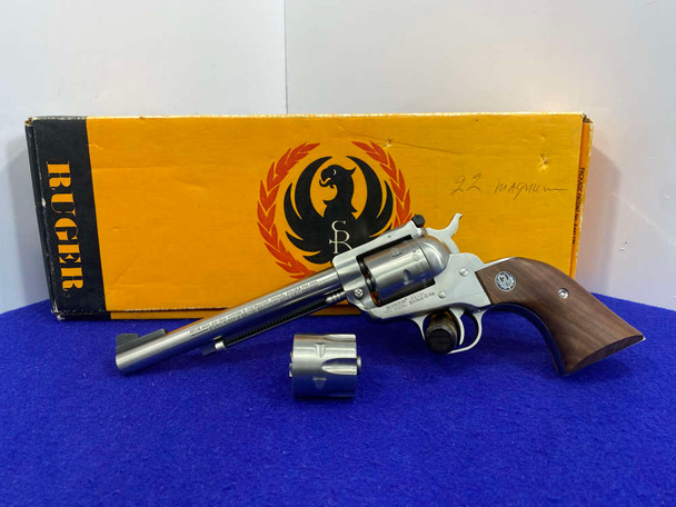 Ruger New Model Single Six 22 WMR Stainless 6 1/2" *WESTERN STYLE REVOLVER*