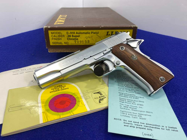 Llama Especial VIII .38 Super Stainless 5" *DESIRABLE 1911 STYLE PISTOL*