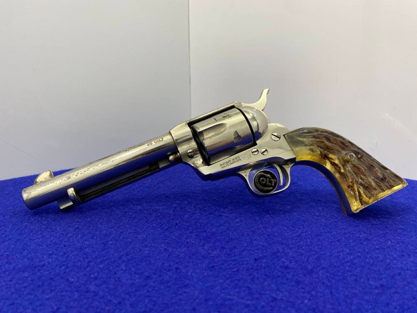 1926 Colt Single Action Army .45 Nickel 5 1/2" *DESIRABLE FIRST GENERATION*