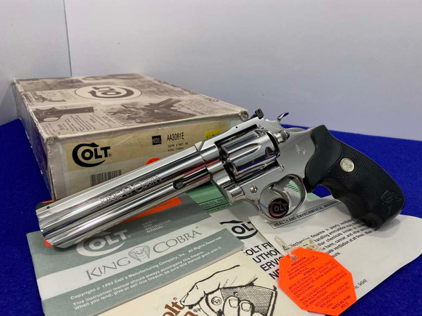 VINTAGE Colt Enhanced King Cobra *RARE "ULTIMATE" FACTORY BRIGHT STAINLESS*