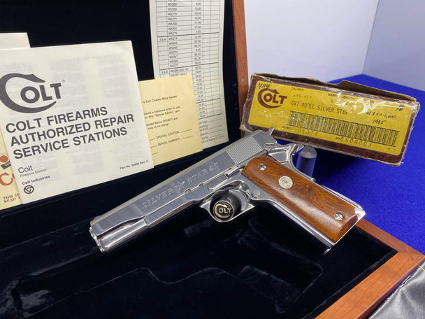 1984 Colt Silver Star .45 -BRIGHT STAINLESS- *LOW SERIAL #3 of 1,000 MADE*