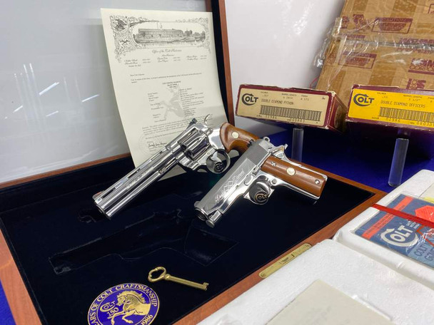 1986 Colt Double Diamond Python & Officers ACP *803 OF 1,000 EVER MADE*