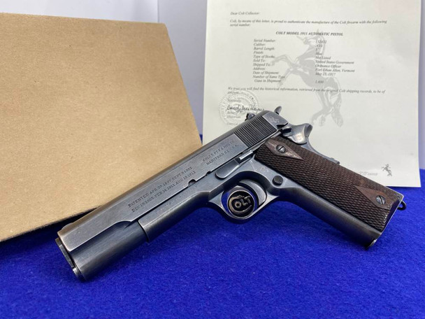 1917 Colt 1911 Military .45 *SOLD TO US GOVERNMENT* Absolutely Amazing 1911