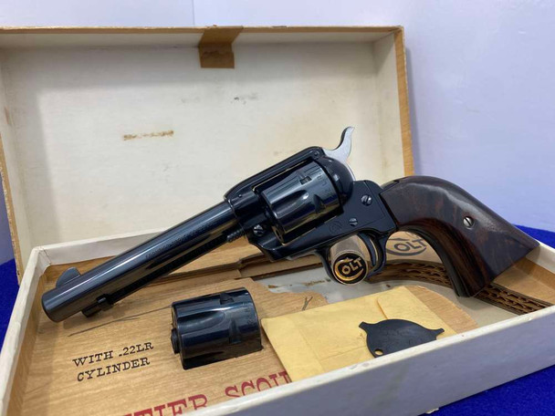 1966 Colt Frontier Scout '62 .22LR Blue *INCREDIBLE DUAL CYLINDER MODEL*