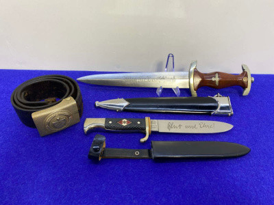 WWII German Daggers & Belt Lot *COLLECTIBLE WWII MILTARIA*