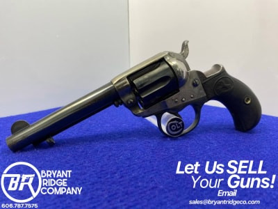 1897 Colt 1877 "Lightning" .38 LC Blue 4 1/2" *ANTIQUE OLD WEST REVOLVER*  