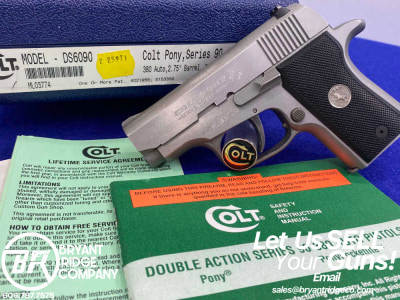 1997 Colt Pony Series 90 .380acp Stainless 2.75" *LIMITED PRODUCTION MODEL*