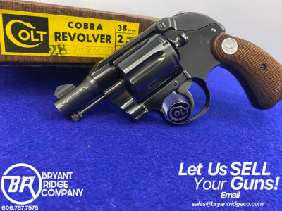1959 Colt Cobra 1st Issue .38spl 2" *COVETED ORIG HAMMER SHROUD* Early Made