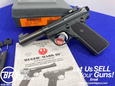 2010 Ruger 22/45 MK III Target .22 LR Blue 4" *EXCELLENT ALL-AROUND PISTOL*