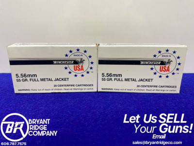 Winchester USA 5.56mm 40Rds *FANTASTIC CENTERFIRE RIFLE AMMO*