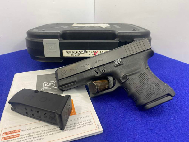 Glock 30 Gen 4 .45 ACP Black 3.78" *INCREDIBLY RELIABLE/DURABLE HANDGUN*