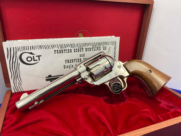 1969 Colt SAA Frontier Scout .22LR Nickel 4.75" *COVETED NICKEL FINISH*