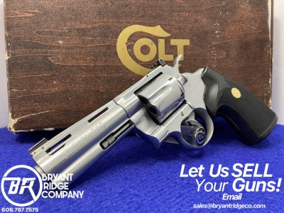 1975 Colt Python .357 Mag Hard Chrome *UPGRADED MAG-NA-PORT 4" BARREL*