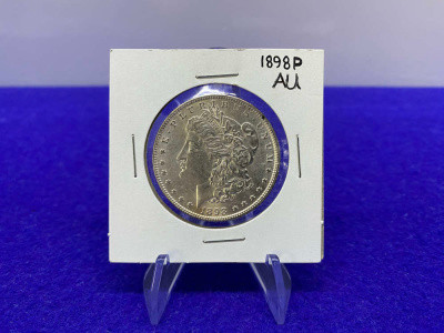 1898 Morgan SILVER Dollar -Philadelphia Mint- SOUGHT AFTER CONDITION *AU*