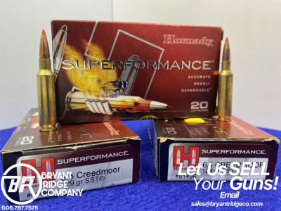60 Rds of Hornady Superformance 6.5 CM 129 Gr SST *HIGH-QUALITY AMMUNITION*