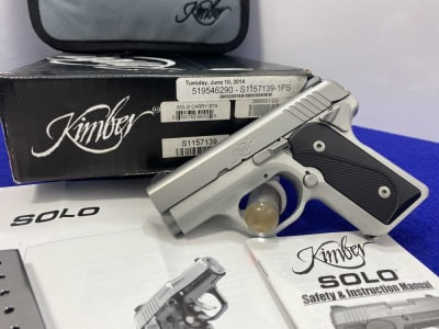 Kimber SOLO Carry STS 9mm *DESIGNED FOR RELIABILITY & COMFORT*