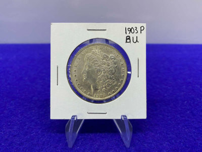 1903 Morgan SILVER Dollar -Philadelphia Mint- SOUGHT AFTER CONDITION *AU*-GID1156872958