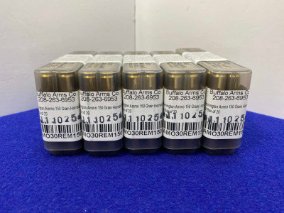 Buffalo Arms .30 Remington 150gr Hunting Ammo (100 Rounds) *RARE CALIBER*