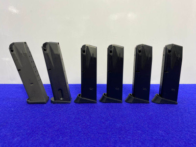 (6) Mec-Gar Beretta 92/92C 9mm Para 15rd Magazines *CONSISTENT PERFORMANCE*