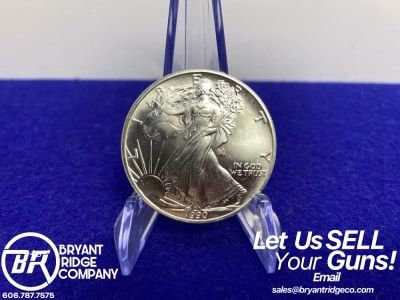 (1)* 1990 American Silver Eagle -1 Troy Ounce Silver- KING OF BULLION -Mint