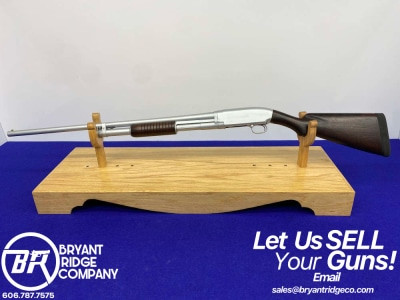 1950 Winchester Model 12 16ga *CUSTOM SATIN NICKEL FINISH* Unique PRE-WAR