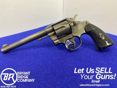 1922 Colt Army Special .32-20 WCF Blue 6" *HISTORIC DOUBLE-ACTION REVOLVER*-GID1159193080