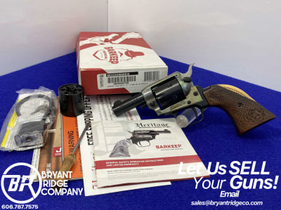 Heritage Barkeep .22LR Black/CCH 2" *INTERCHANGEABLE .22 WMR CYLINDER*