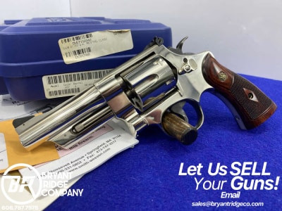2008 Smith & Wesson 27 .357 Mag Nickel 4" *GORGEOUS NICKEL FINISH*