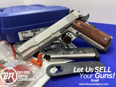 Smith Wesson SW1911 .45ACP Stainless 5"*BEAUTIFUL FACTORY MACHINE ENGRAVED*