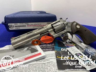2020 Colt Python .357 Mag -ENGRAVED ARMORY STYLE "C" COVERAGE- Custom Shop