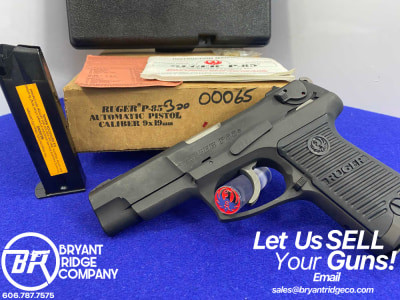 1987 Ruger P85 9x19mm Matte Black 4.5" *EARLY LOW SERIAL NUMBER # 00065*