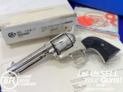 Colt Single Action Army -CLASS "C" FACTORY ENGRAVED- SHIPPED TO LEW HORTON