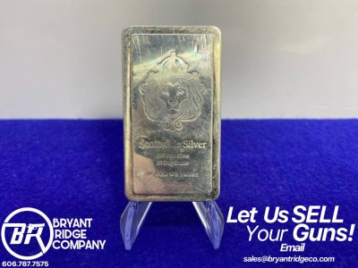 Scottsdale Silver "In God We Trust" .999 Fine Silver -10* Troy Ounce Bar--GID1152842286
