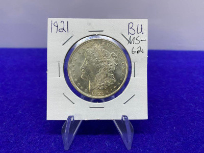 1921 Morgan SILVER Dollar -Philadelphia Mint- SOUGHT AFTER 90% SILVER *BU*