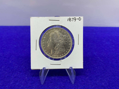 1879 Morgan SILVER Dollar -NEW ORLEANS Mint- EXTREMELY DESIRABLE -AU-