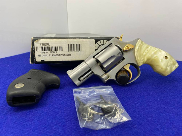 Taurus Model 85 .38 Spl SS/Gold/Pearl *INCREDIBLE 2" PORTED BARREL* Amazing